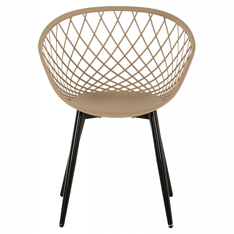 ΠΟΛΥΘΡΟΝΑ ΠΟΛΥΠΡΟΠΥΛΕΝΙΟΥ ΚΑΠΟΥΤΣΙΝΟ-ΜΑΥΡΑ ΜΕΤΑΛΛΙΚΑ ΠΟΔΙΑ ARIADNE HM8001.23 63x56x80Υεκ.