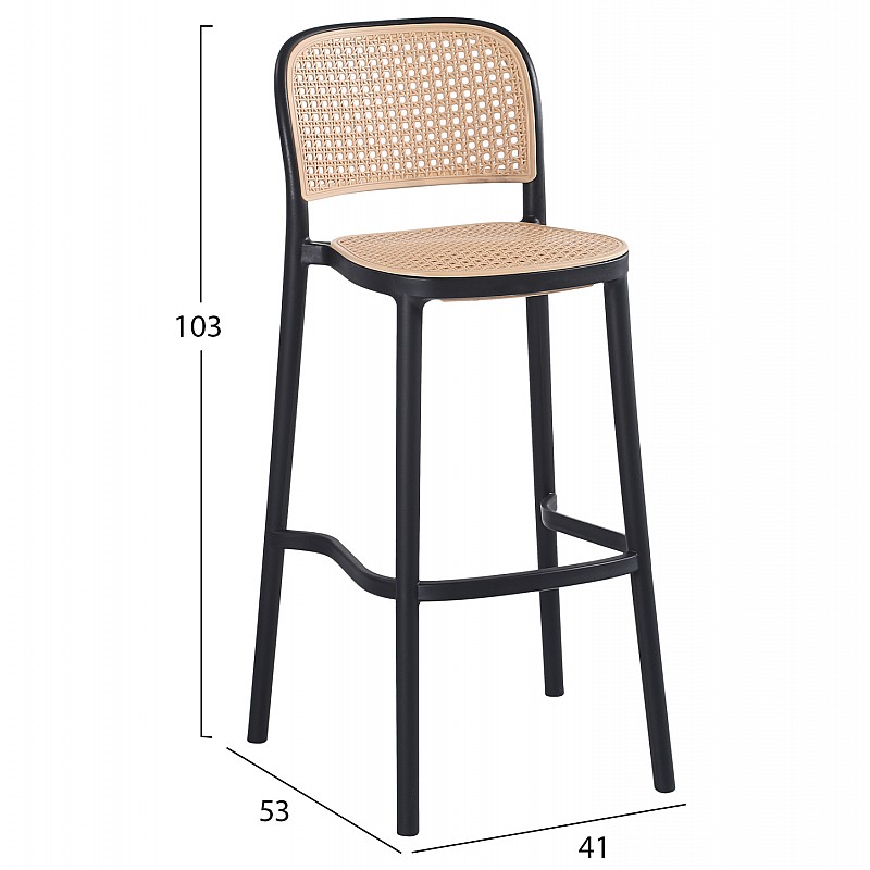 ΣΚΑΜΠΟ ΠΟΛΥΠΡΟΠΥΛΕΝΙΟΥ ΜΑΥΡΟ ΜΠΕΖ HM5939.02 41x53x103Υ εκ.