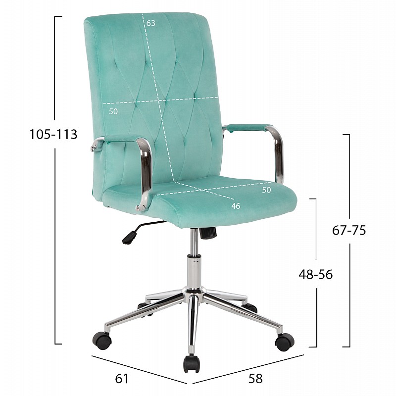 ΚΑΡΕΚΛΑ ΓΡΑΦΕΙΟΥ JOSEF HM1181.08 ΜΕΝΤΑ ΒΕΛΟΥΔΟ-INOX ΒΑΣΗ 58x61x105-113Yεκ. ΚΑΡΕΚΛΑ ΓΡΑΦΕΙΟΥ JOSEF HM1181.08 ΜΕΝΤΑ ΒΕΛΟΥΔΟ-INOX ΒΑΣΗ 58x61x105-113Yεκ.