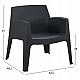 ΠΟΛΥΘΡΟΝΑ ΠΟΛΥΠΡΟΠΥΛΕΝΙΟΥ LOUNGE SLEEK HM6365.02 ΜΑΥΡΟ 62,5x48,5x73Υεκ. ΠΟΛΥΘΡΟΝΑ ΠΟΛΥΠΡΟΠΥΛΕΝΙΟΥ LOUNGE SLEEK HM6365.02 ΜΑΥΡΟ 62,5x48,5x73Υεκ.