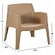 ΠΟΛΥΘΡΟΝΑ ΠΟΛΥΠΡΟΠΥΛΕΝΙΟΥ LOUNGE SLEEK HM6365.03 CAPPUCCINO 62,5x48,5x73Υεκ. ΠΟΛΥΘΡΟΝΑ ΠΟΛΥΠΡΟΠΥΛΕΝΙΟΥ LOUNGE SLEEK HM6365.03 CAPPUCCINO 62,5x48,5x73Υεκ.