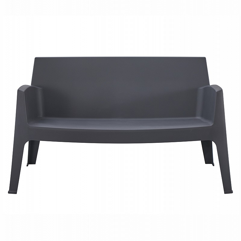 ΚΑΝΑΠΕΣ 2-ΘΕΣΙΟΣ ΠΟΛΥΠΡΟΠΥΛΕΝΙΟΥ SLEEK HM6366.10 ΧΡΩΜΑ ΓΚΡΙ 118x48,5x73Υεκ.