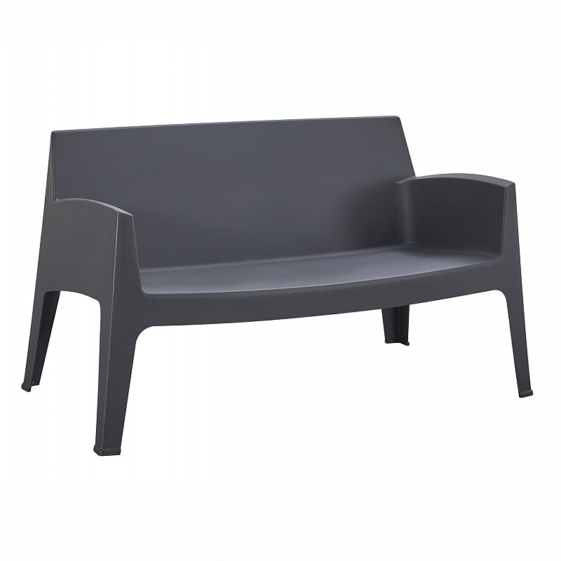 ΚΑΝΑΠΕΣ 2-ΘΕΣΙΟΣ ΠΟΛΥΠΡΟΠΥΛΕΝΙΟΥ SLEEK HM6366.10 ΧΡΩΜΑ ΓΚΡΙ 118x48,5x73Υεκ.