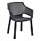 ΠΟΛΥΘΡΟΝΑ ΠΟΛΥΠΡΟΠΥΛΕΝΙΟΥ PEGGY HM6368.02 ΜΑΥΡΟ 60x55x79Υεκ