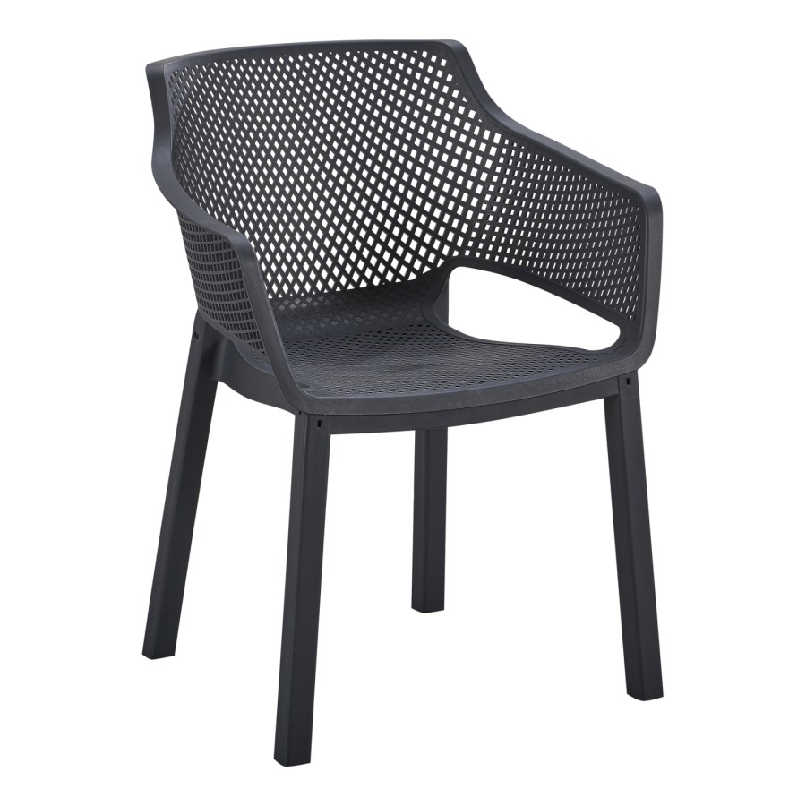 ΠΟΛΥΘΡΟΝΑ ΠΟΛΥΠΡΟΠΥΛΕΝΙΟΥ PEGGY HM6368.02 ΜΑΥΡΟ 60x55x79Υεκ