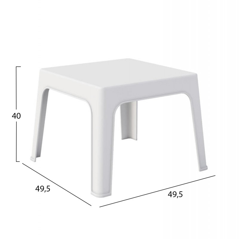 ΤΡΑΠΕΖΑΚΙ ΤΕΤΡΑΓΩΝΟ SLEEK HM6371.01 ΠΟΛΥΠΡΟΠΥΛΕΝΙΟ ΣΕ ΛΕΥΚΟ 49.5x49.5x40Υεκ. ΤΡΑΠΕΖΑΚΙ ΤΕΤΡΑΓΩΝΟ SLEEK HM6371.01 ΠΟΛΥΠΡΟΠΥΛΕΝΙΟ ΣΕ ΛΕΥΚΟ 49.5x49.5x40Υεκ.