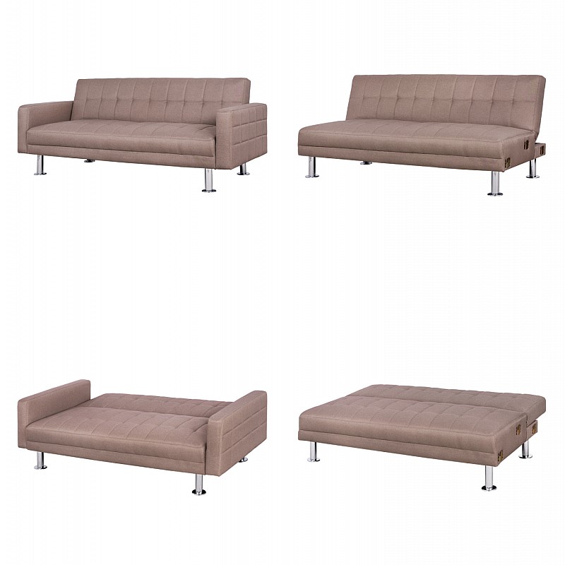 ΓΩΝΙΑΚΟΣ ΠΟΛΥΜΟΡΦΙΚΟΣ ΜΠΕΖ ΚΑΝΑΠΕΣ ΚΡΕΒΑΤΙ HOLDEN HM3147.02 ΑΝΑΣΤΡΕΨΙΜΟΣ 265x151x78Υ