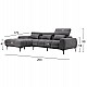 ΚΑΝΑΠΕΣ ΑΡΙΣΤΕΡΗ ΓΩΝΙΑ DIVYA HM3267.02L ΣΥΝΘ.SUEDE ΓΚΡΙ 264x175x99Υεκ. ΚΑΝΑΠΕΣ ΑΡΙΣΤΕΡΗ ΓΩΝΙΑ DIVYA HM3267.02L ΣΥΝΘ.SUEDE ΓΚΡΙ 264x175x99Υεκ.