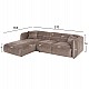 ΚΑΝΑΠΕΣ ΓΩΝΙΑ (ΑΡΙΣΤΕΡΗ) TREAT HM3277.02L ΣΚΟΥΡΟ ΜΠΕΖ ΥΦΑΣΜΑ 270x163x74Υεκ. ΚΑΝΑΠΕΣ ΓΩΝΙΑ (ΑΡΙΣΤΕΡΗ) TREAT HM3277.02L ΣΚΟΥΡΟ ΜΠΕΖ ΥΦΑΣΜΑ 270x163x74Υεκ.