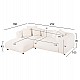 ΚΑΝΑΠΕΣ ΓΩΝΙΑ (ΑΡΙΣΤΕΡΗ) 3-ΘΕΣΙΟΣ GRACE HM3280.02L ΛΕΥΚΟ ΥΦΑΣΜΑ 252x160x70-90Υεκ ΚΑΝΑΠΕΣ ΓΩΝΙΑ (ΑΡΙΣΤΕΡΗ) 3-ΘΕΣΙΟΣ GRACE HM3280.02L ΛΕΥΚΟ ΥΦΑΣΜΑ 252x160x70-90Υεκ