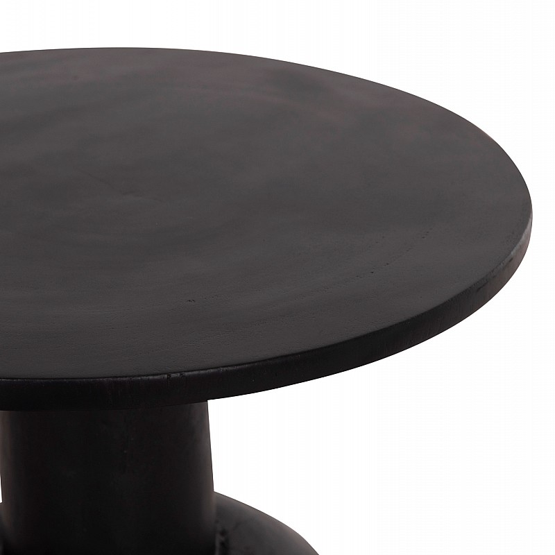 ΒΟΗΘΗΤΙΚΟ ΤΡΑΠΕΖΑΚΙ PUMBE HM9891.12 ΞΥΛΟ SUAR ΣΕ ΜΑΥΡΟ ΧΡΩΜΑ Φ40x50Υεκ