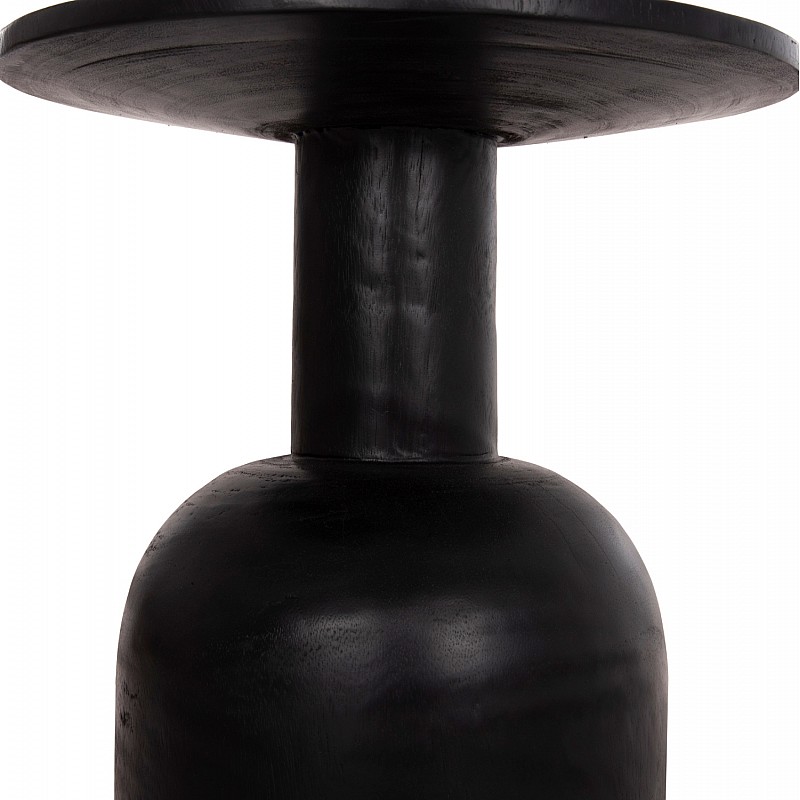 ΒΟΗΘΗΤΙΚΟ ΤΡΑΠΕΖΑΚΙ PUMBE HM9891.12 ΞΥΛΟ SUAR ΣΕ ΜΑΥΡΟ ΧΡΩΜΑ Φ40x50Υεκ