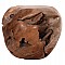 ΒΟΗΘΗΤΙΚΟ ΤΡΑΠΕΖΙ LOGGY HM18295 ΞΥΛΟ TEAK--ΦΥΣΙΚΟ 50x50x50Υεκ.