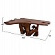 ΤΡΑΠΕΖΙ ΣΑΛΟΝΙΟΥ ANGELICA HM18303 ΞΥΛΟ TEAK--ΣΚΟΥΡΟ ΚΑΦΕ 156x94x49Υεκ.