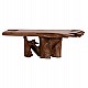 ΤΡΑΠΕΖΙ ΣΑΛΟΝΙΟΥ ANGELICA HM18303 ΞΥΛΟ TEAK--ΣΚΟΥΡΟ ΚΑΦΕ 156x94x49Υεκ.