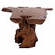 ΤΡΑΠΕΖΙ ΣΑΛΟΝΙΟΥ ANGELICA HM18303 ΞΥΛΟ TEAK--ΣΚΟΥΡΟ ΚΑΦΕ 156x94x49Υεκ.