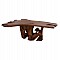 ΤΡΑΠΕΖΙ ΣΑΛΟΝΙΟΥ ANGELICA HM18303 ΞΥΛΟ TEAK--ΣΚΟΥΡΟ ΚΑΦΕ 156x94x49Υεκ.