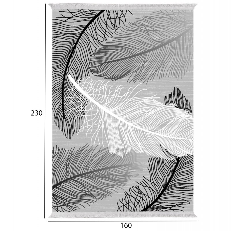 ΧΑΛΙ ΣΑΛΟΝΙΟΥ ΜΕ ΚΡΟΣΙΑ JOSIANE ΦΤΕΡΑ ΓΚΡΙ ΛΕΥΚΟ HM7675.38 160X230εκ. ΧΑΛΙ ΣΑΛΟΝΙΟΥ ΜΕ ΚΡΟΣΙΑ JOSIANE ΦΤΕΡΑ ΓΚΡΙ ΛΕΥΚΟ HM7675.38 160X230εκ.