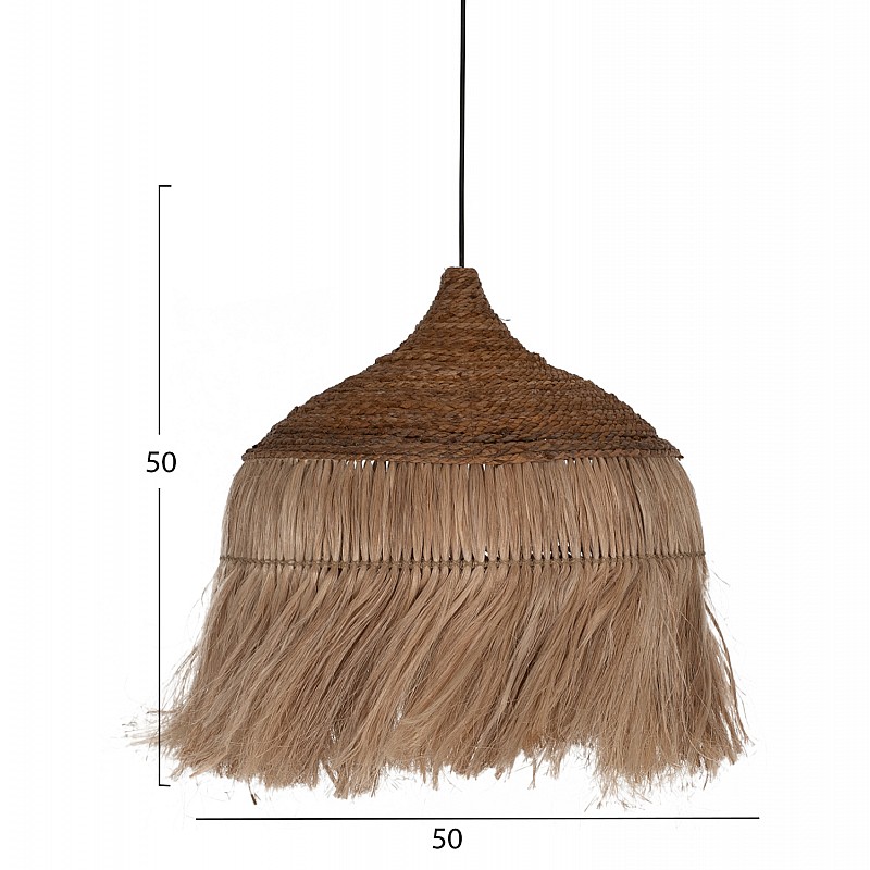 ΦΩΤΙΣΤΙΚΟ ΟΡΟΦΗΣ ΜΕ ΚΡΟΣΙΑ ΑΠΟ ΑΜΠΑΚΑ ΣΕ ΦΥΣΙΚΟ ΧΡΩΜΑ 50x50x50Υεκ.HM7754