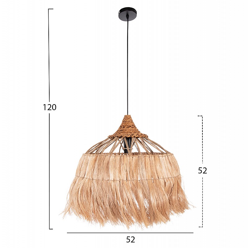 ΦΩΤΙΣΤΙΚΟ ΟΡΟΦΗΣ ROMIL HM7764 ΚΥΛΙΝΔΡΙΚΟ ΚΑΠΕΛΟ ΙΝΕΣ ΑΜΠΑΚΑ ΣΕ ΦΥΣΙΚΟ Φ52x52-120Yεκ.