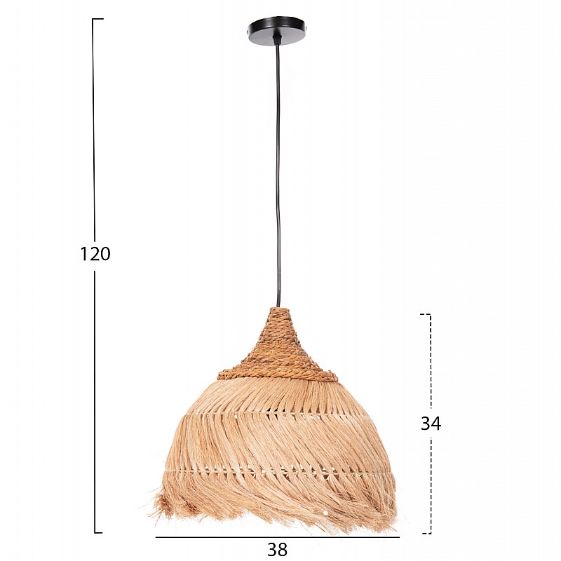 ΦΩΤΙΣΤΙΚΟ ΟΡΟΦΗΣ ΑΠΟ ΙΝΕΣ MENDONG GRASS ΣΕ ΦΥΣΙΚΟ Φ38x34-120Yεκ.HM7776