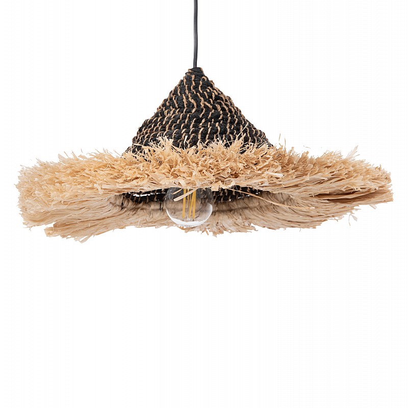 ΦΩΤΙΣΤΙΚΟ ΟΡΟΦΗΣ ΑΠΟ ΙΝΕΣ ΣΙΖΑΛ ΚΑΙ ΑΜΠΑΚΑ ΣΕ ΦΥΣΙΚΟ-ΜΑΥΡΟ 50x50x20Yεκ.HM7789