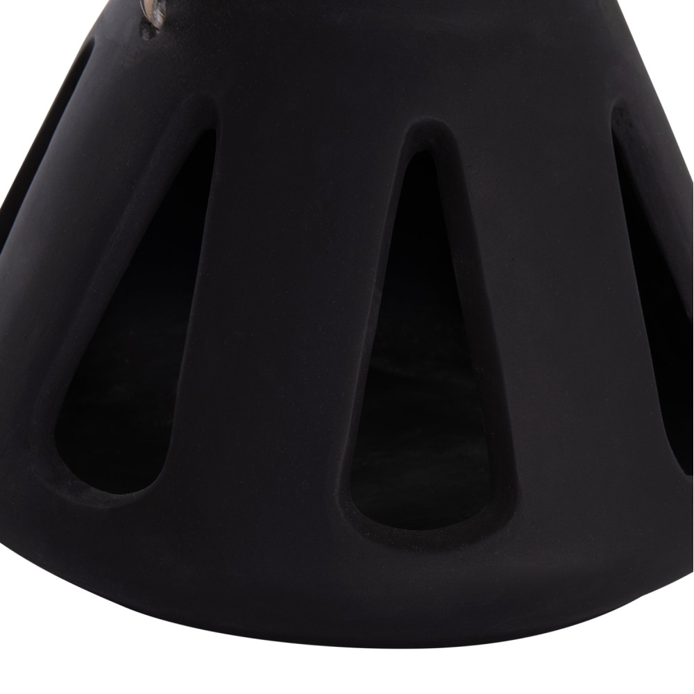 ΕΠΙΤΡΑΠΕΖΙΟ ΦΑΝΑΡΙ ERANTYL HM4696.01S ΜΑΥΡΟ FIBER CEMENT & ΧΕΡΟΥΛΙ RATTAN Φ25x17Yεκ.