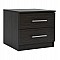 ΚΟΜΟΔΙΝΟ ΜΕΛΑΜΙΝΗΣ CHELSEA HM2220.01 ZEBRANO 48X40,5X41,5 εκ.