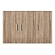 ΠΑΤΑΡΙ 3ΦΥΛΛΗΣ ΝΤΟΥΛΑΠΑΣ ALIVIA HM351.02 ΣΕ ΧΡΩΜΑ SONAMA 90X42X60