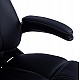 ΚΑΡΕΚΛΑ ΓΡΑΦΕΙΟΥ THORIN HM1050.01 ΜΕ MASSAGE ΜΑΥΡΗ HOMEMARKT 62x70x127Y εκ.
