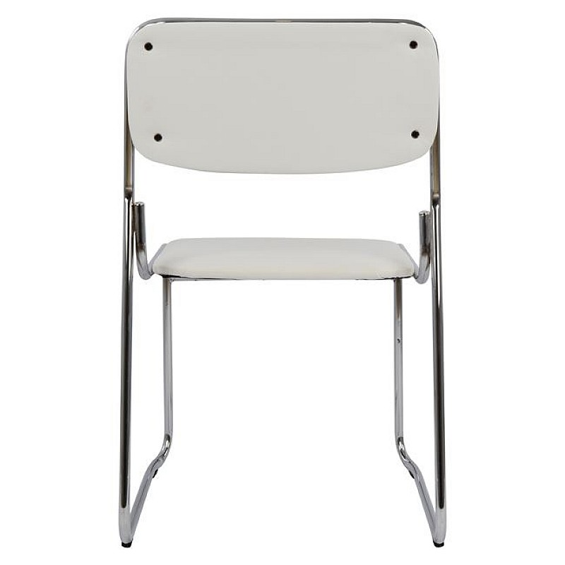 ΚΑΡΕΚΛΑ ΓΡΑΦΕΙΟΥ ΣΥΝΕΡΓΑΣΙΑΣ MABEL HM1019.02 ΣΕ ΧΡΩΜΑ ΛΕΥΚΟ 48,5x51,5x77Yεκ.