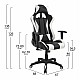 ΚΑΡΕΚΛΑ ΓΡΑΦΕΙΟΥ GAMING HM1062.04 SPEED ΜΑΥΡΟ ΛΕΥΚΟ PU 68,5x71,5x133,5 cm ΚΑΡΕΚΛΑ ΓΡΑΦΕΙΟΥ GAMING HM1062.04 SPEED ΜΑΥΡΟ ΛΕΥΚΟ PU 68,5x71,5x133,5 cm