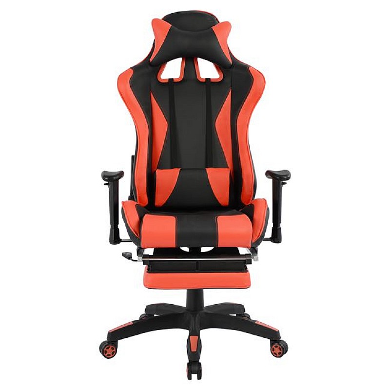 ΚΑΡΕΚΛΑ ΓΡΑΦΕΙΟΥ GAMING HM1063.01 SPEED ΜΑΥΡΟ ΚΟΚΚΙΝΟ & ΥΠΟΠΟΔΙΟ 68 x 71,5 x 134 cm ΚΑΡΕΚΛΑ ΓΡΑΦΕΙΟΥ GAMING HM1063.01 SPEED ΜΑΥΡΟ ΚΟΚΚΙΝΟ & ΥΠΟΠΟΔΙΟ 68 x 71,5 x 134 cm