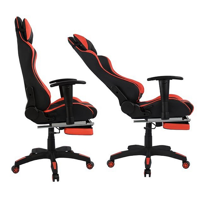 ΚΑΡΕΚΛΑ ΓΡΑΦΕΙΟΥ GAMING HM1063.01 SPEED ΜΑΥΡΟ ΚΟΚΚΙΝΟ & ΥΠΟΠΟΔΙΟ 68 x 71,5 x 134 cm ΚΑΡΕΚΛΑ ΓΡΑΦΕΙΟΥ GAMING HM1063.01 SPEED ΜΑΥΡΟ ΚΟΚΚΙΝΟ & ΥΠΟΠΟΔΙΟ 68 x 71,5 x 134 cm