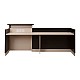 ΓΡΑΦΕΙΟ ΥΠΟΔΟΧΗΣ DALTON HM2068.01 ΜΕΛΑΜΙΝΗ ΣΕ WENGE-ΜΠΕΖ 240x80x106Υεκ.