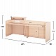 ΓΡΑΦΕΙΟ ΥΠΟΔΟΧΗΣ DALTON HM2068.02 ΜΕΛΑΜΙΝΗ ΣΕ SONAMA-ΜΠΕΖ 240x80x106Υεκ. ΓΡΑΦΕΙΟ ΥΠΟΔΟΧΗΣ DALTON HM2068.02 ΜΕΛΑΜΙΝΗ ΣΕ SONAMA-ΜΠΕΖ 240x80x106Υεκ.