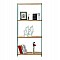 ΒΙΒΛΙΟΘΗΚΗ ΑΠΟ ΓΥΑΛΙ ΚΑΙ ΡΑΦΙΑ ZAHI ΑΠΟ MDF 76X30X165Υεκ.HM8092