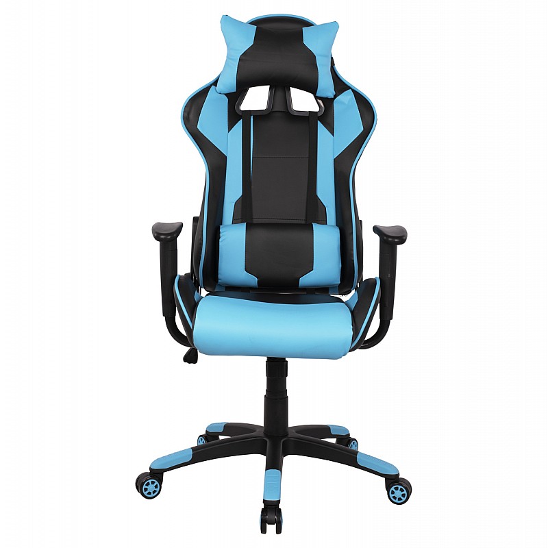 ΠΟΛΥΘΡΟΝΑ GAMING DARIUS HM1072.08 ΜΑΥΡΗ-ΣΙΕΛ 66,5x70x(122-129) cm ΠΟΛΥΘΡΟΝΑ GAMING DARIUS HM1072.08 ΜΑΥΡΗ-ΣΙΕΛ 66,5x70x(122-129) cm