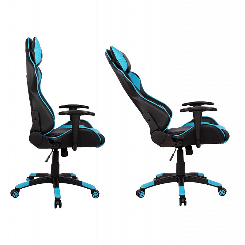 ΠΟΛΥΘΡΟΝΑ GAMING DARIUS HM1072.08 ΜΑΥΡΗ-ΣΙΕΛ 66,5x70x(122-129) cm ΠΟΛΥΘΡΟΝΑ GAMING DARIUS HM1072.08 ΜΑΥΡΗ-ΣΙΕΛ 66,5x70x(122-129) cm