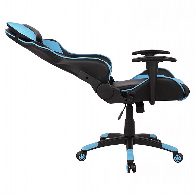 ΠΟΛΥΘΡΟΝΑ GAMING DARIUS HM1072.08 ΜΑΥΡΗ-ΣΙΕΛ 66,5x70x(122-129) cm ΠΟΛΥΘΡΟΝΑ GAMING DARIUS HM1072.08 ΜΑΥΡΗ-ΣΙΕΛ 66,5x70x(122-129) cm