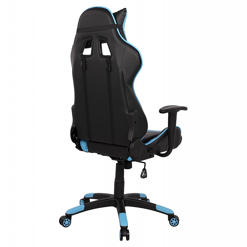 ΠΟΛΥΘΡΟΝΑ GAMING DARIUS HM1072.08 ΜΑΥΡΗ-ΣΙΕΛ 66,5x70x(122-129) cm ΠΟΛΥΘΡΟΝΑ GAMING DARIUS HM1072.08 ΜΑΥΡΗ-ΣΙΕΛ 66,5x70x(122-129) cm