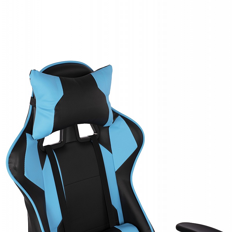 ΠΟΛΥΘΡΟΝΑ GAMING DARIUS HM1072.08 ΜΑΥΡΗ-ΣΙΕΛ 66,5x70x(122-129) cm ΠΟΛΥΘΡΟΝΑ GAMING DARIUS HM1072.08 ΜΑΥΡΗ-ΣΙΕΛ 66,5x70x(122-129) cm