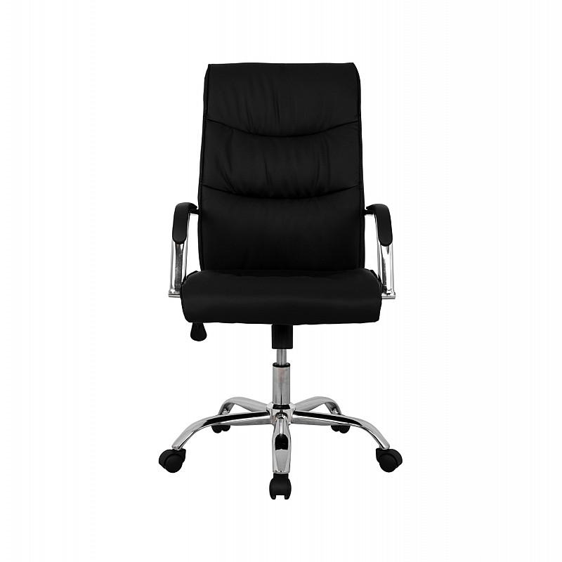 ΚΑΡΕΚΛΑ ΓΡΑΦΕΙΟΥ ΔΙΕΥΘΥΝΤΙΚΗ ΜΑΥΡΗ ΜΕ ΒΑΣΗ ΧΡΩΜΙΟΥ JACOB HM1044.11 55,5x65x111  cm.