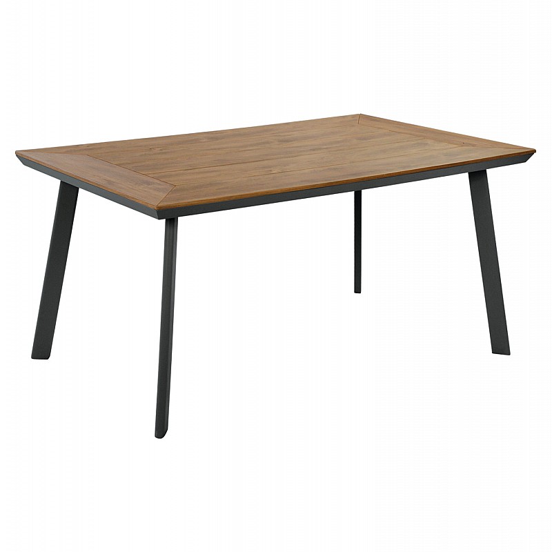 ΤΡΑΠΕΖΙ ΑΛΟΥΜΙΝΙΟΥ TABER ΜΕ POLYWOOD HM5132.12 ΓΚΡΙ 160x92x72
