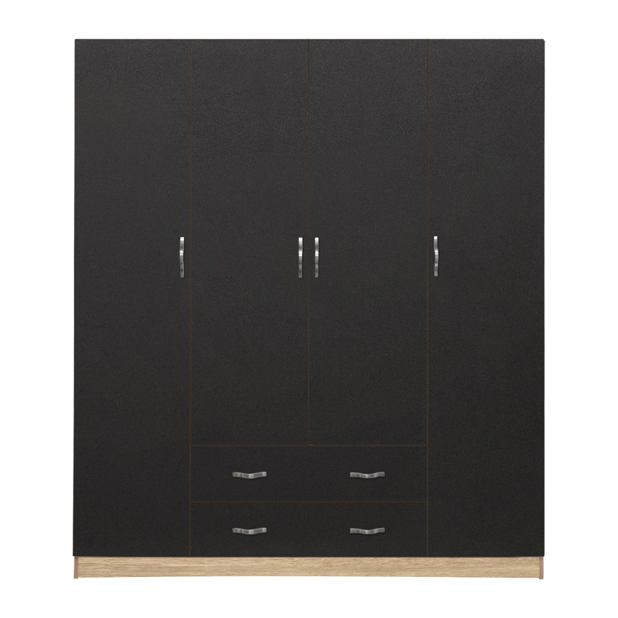 ΝΤΟΥΛΑΠΑ 4ΦΥΛΛΗ AZALEA ΜΕ 2 ΣΥΡΤΑΡΙΑ 200Χ56Χ180Υεκ. HM353.04 SONAMA-ΓΚΡΙ