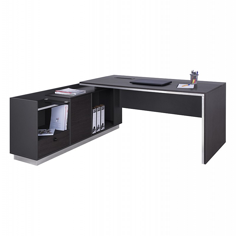 ΓΡΑΦΕΙΟ ΕΠΑΓΓΕΛΜΑΤΙΚΟ ΑΡΙΣΤΕΡΗ ΓΩΝΙΑ ROSEWOOD HM2112L 200X160X76Υ εκ.