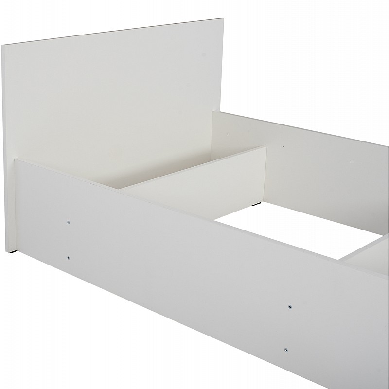 ΚΡΕΒΑΤΙ ADLER ΜΕΛΑΜΙΝΗΣ ΜΟΝΟ ΓΙΑ ΣΤΡΩΜΑ 90Χ200εκ. ΛΕΥΚΟ HM2433.03