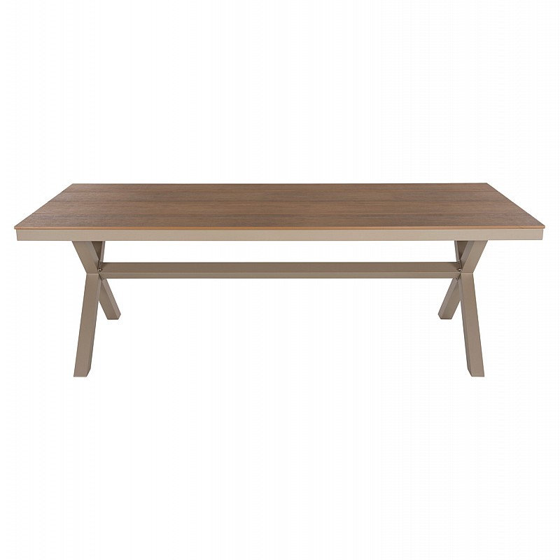 ΤΡΑΠΕΖΙ ΑΛΟΥΜΙΝΙΟΥ ΟΡΘΟΓΩΝΙΟ TAWNEE HM6039.04 ΣΑΜΠΑΝΙ-POLYWOOD ΦΥΣΙΚΟ 219,5x89,5x73Υ ΤΡΑΠΕΖΙ ΑΛΟΥΜΙΝΙΟΥ ΟΡΘΟΓΩΝΙΟ TAWNEE HM6039.04 ΣΑΜΠΑΝΙ-POLYWOOD ΦΥΣΙΚΟ 219,5x89,5x73Υ