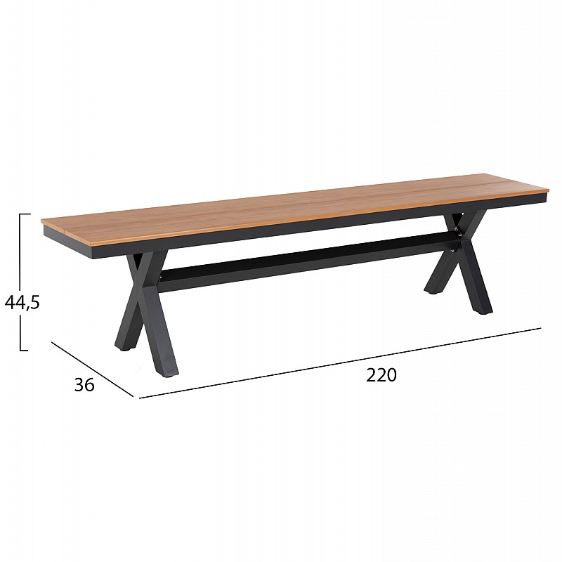 ΠΑΓΚΑΚΙ ΑΛΟΥΜΙΝΙΟΥ TAWNEE HM6040.01 ΑΝΘΡΑΚΙ-POLYWOOD ΚΑΘΙΣΜΑ ΦΥΣΙΚΟ 220x36x44,5Υεκ. ΠΑΓΚΑΚΙ ΑΛΟΥΜΙΝΙΟΥ TAWNEE HM6040.01 ΑΝΘΡΑΚΙ-POLYWOOD ΚΑΘΙΣΜΑ ΦΥΣΙΚΟ 220x36x44,5Υεκ.