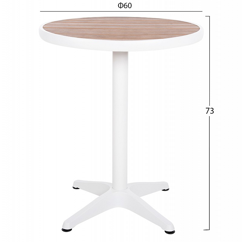 ΤΡΑΠΕΖΙ ΑΛΟΥΜΙΝΙΟΥ ΣΤΡΟΓΓΥΛΟ ALEXA HM6086.02 ΛΕΥΚΟ-POLYWOOD TOP ΦΥΣΙΚΟ Φ60x73Υεκ. ΤΡΑΠΕΖΙ ΑΛΟΥΜΙΝΙΟΥ ΣΤΡΟΓΓΥΛΟ ALEXA HM6086.02 ΛΕΥΚΟ-POLYWOOD TOP ΦΥΣΙΚΟ Φ60x73Υεκ.